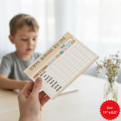 Daily Routine Checklist for Kids Morning & School  Notizblock