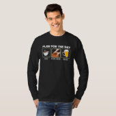 Daily Schedule Coffee Pottering Beer Clay Artist P T-Shirt (Vorne ganz)