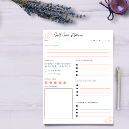 Daily Self-Care Notepad Notizblock