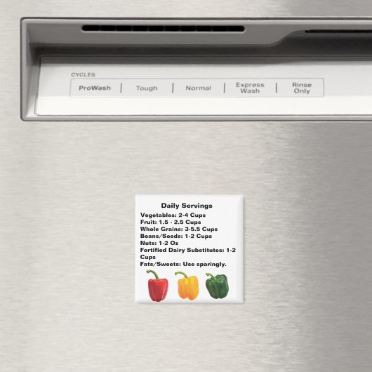 Daily Servings Magnet (In Situ (Geschirrspüler))
