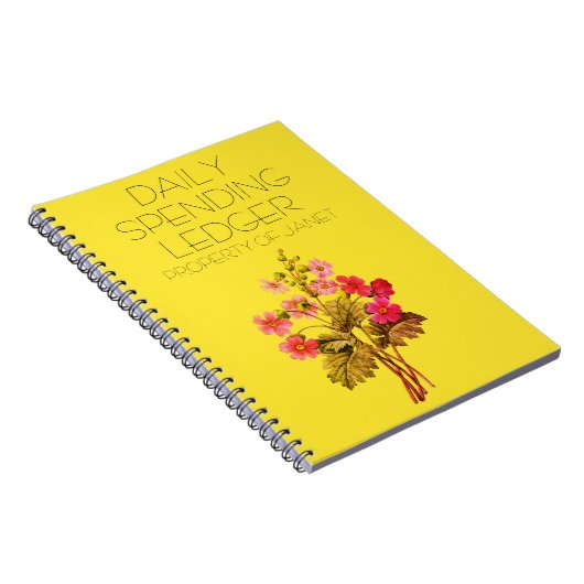 Daily Spending Ledger Primrose Financial Notebook Notizblock (Rechte Seite)