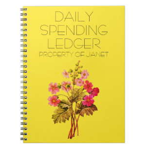 Daily Spending Ledger Primrose Financial Notebook Notizblock