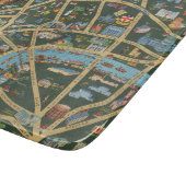 Daily Telegraf stellen Karte von London dar Schneidebrett (Ecke)