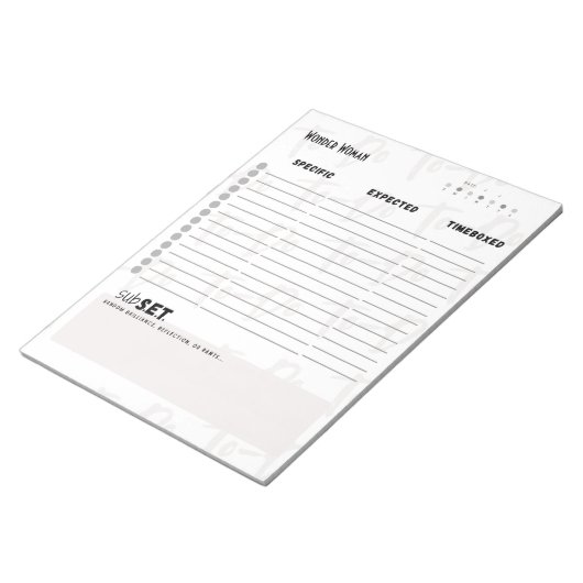Daily To-Do List – Customizable Tear-Off Notepad Notizblock (angewinkelt)