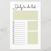 Daily To-Do List Flyer (Vorne)
