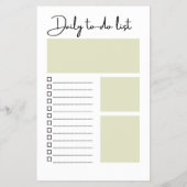 Daily To-Do List Flyer (Hinten)