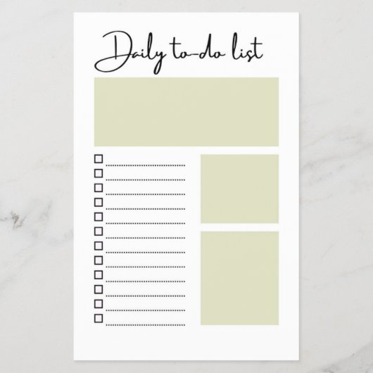 Daily To-Do List Flyer (Hinten)