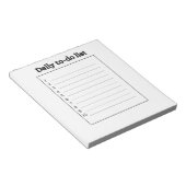 Daily to-do list notizblock (angewinkelt)