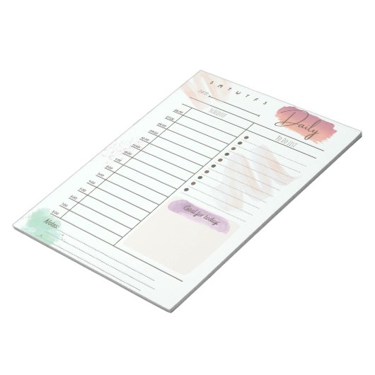 Daily To Do Notepad Notizblock (angewinkelt)
