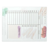 Daily To Do Notepad Notizblock (Vorderseite)