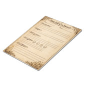 Daily Wellness Notizblock (angewinkelt)