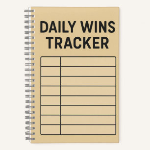 Daily Wins Tracker - Minimalistische Produktivität Notizblock