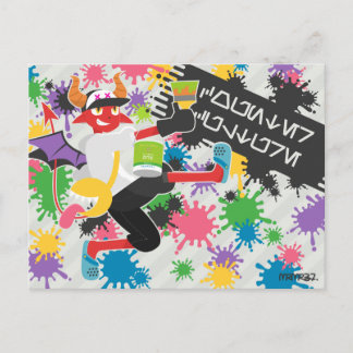 Daimon splash postkarte