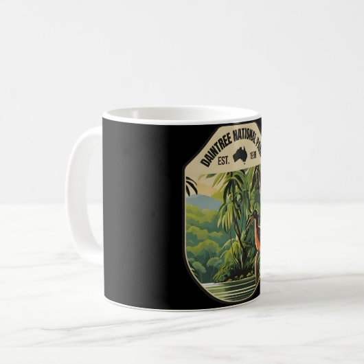 Daintree Australia � der endlose Horizont von Aust Kaffeetasse (Vorderseite Links)