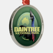 Daintree NP (Cassowary) WT Silbernes Ornament (Rechts)