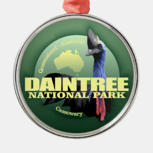 Daintree NP (Cassowary) WT Silbernes Ornament
