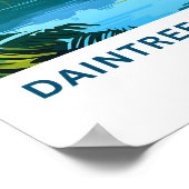 Daintree Rainforest Australia Travel Print Poster (Ecke)