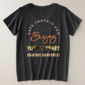 Daintree Rainforest Große Größe T-Shirt (Design Rückseite)