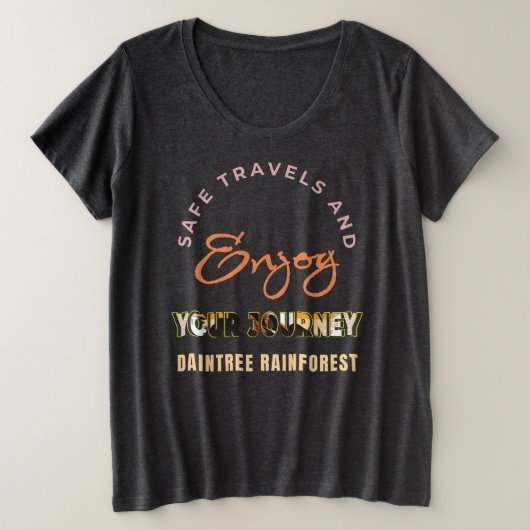 Daintree Rainforest Große Größe T-Shirt (Design vorne)