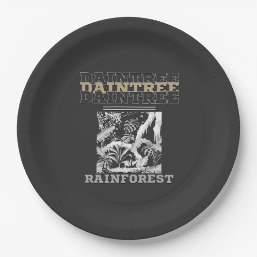 Daintree Rainforest Pappteller (Vorderseite)