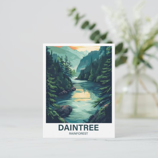 Daintree Rainforest Queensland Postkarte (Stehend Vorderseite)