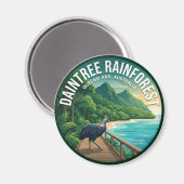 Daintree-Regenwald Australien Magnet (Vorderseite/Rückseite)