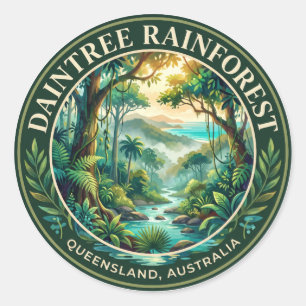 Daintree-Regenwald Australien Runder Aufkleber