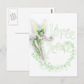 Dainty Absinthe La Fee Verte III Postkarte (Vorne/Hinten)