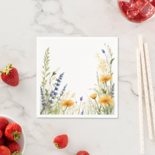 Dainty Beauty: wilde Wildblume und Gräser, Serviette