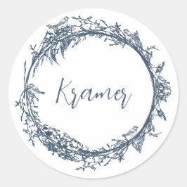 Dainty Bird Runder Aufkleber