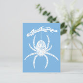 Dainty Blue Spider Postcard Postkarte (Stehend Vorderseite)