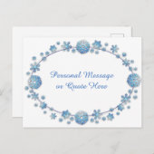 Dainty Blue Stars mit persönlicher Nachricht oder Postkarte (Vorne/Hinten)