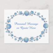 Dainty Blue Stars mit persönlicher Nachricht oder  Postkarte (Vorderseite)