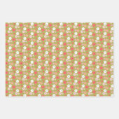 Dainty Boho Woodland Floral Pattern in Green  Geschenkpapier Set (Vorderseite 2)