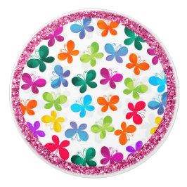 Dainty Butterflies-Keramik Keramikknauf