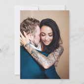 Dainty Celestie mit Foto Hochzeit Einladung (Rückseite)