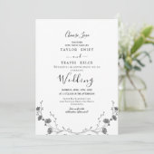 Dainty Choose Liebe Wedding Einladung (Stehend Vorderseite)