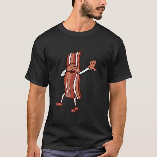 Dainty Cut Schweinefleisch Dabbing Bacon Sonnenbri T-Shirt (Vorderseite)