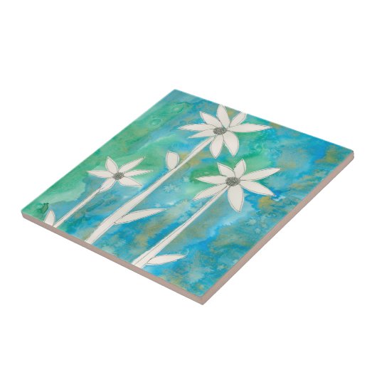 Dainty Daisies I Fliese (Seite)