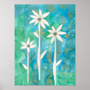 Dainty Daisies I Poster