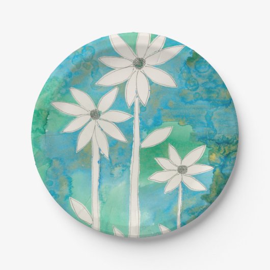 Dainty Daisies II Pappteller (Vorderseite)