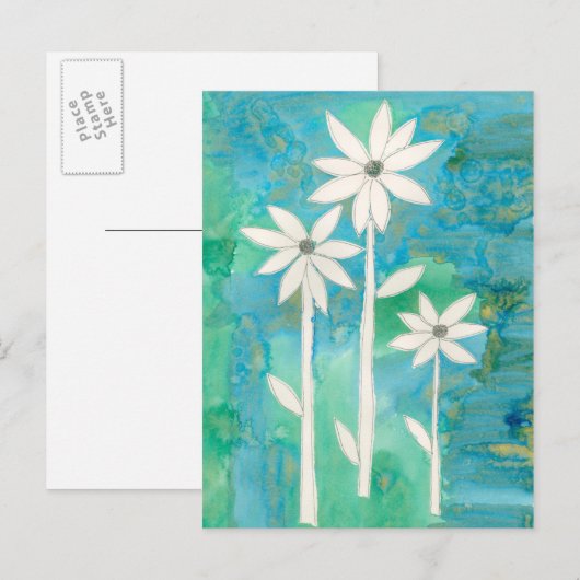 Dainty Daisies II Postkarte (Vorne/Hinten)