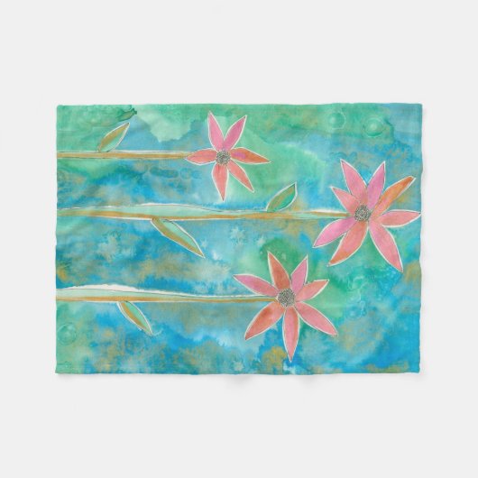 Dainty Daisies III Fleecedecke (Vorderseite (Horizontal))