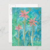 Dainty Daisies III Postkarte (Vorne/Hinten)