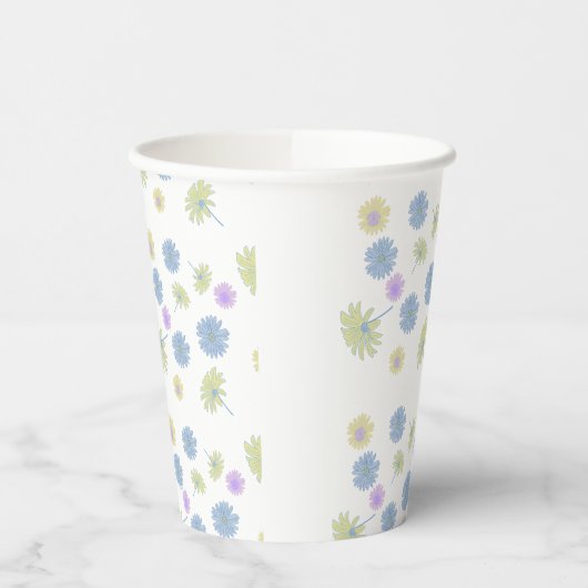 Dainty Daisies Papier-Cups für heiße oder kalte Ge Pappbecher (Links)