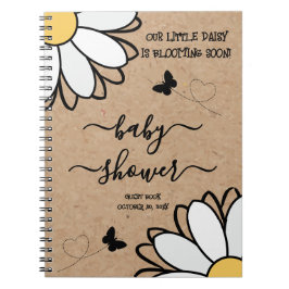 Dainty Daisy Minimalistisch Craft Babydusche Notizblock