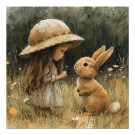 Dainty Dancer: Ein bisschen Whimsy Bunny Poster