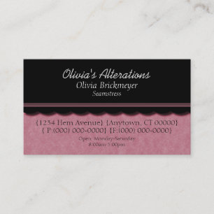 Dainty Diva Business Card, Blush Pink Visitenkarte