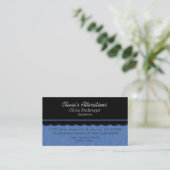Dainty Diva Business Card, Brilliant Blue Visitenkarte (Stehend Vorderseite)