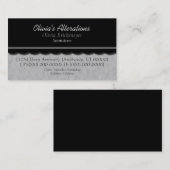 Dainty Diva Visitenkarte, weich grau Visitenkarte (Vorne/Hinten)